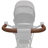 PROTEC TIF | Fodere in ecopelle compatibile con il manubrio di Cybex Mios, marrone scuro