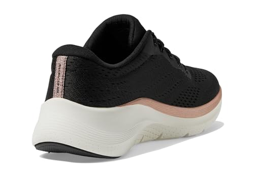 Skechers Women's Arch Fit 2.0 Glow The DistanceSneaker, Black Mesh Rose Gold Trim, 7.5 US by Skechers - Image 6