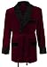 Regency New York Men's Smoking Jacket (Large, Burgundy)
