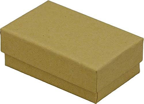 JPB Kraft Cotton Filled Jewelry Box #21 (Case of 100) 2.5 inches x 1.5 inches image 5