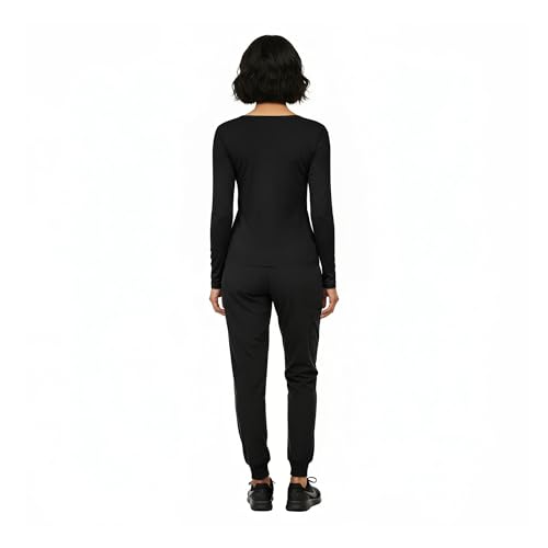 Image of Natural Uniforms Women's Long Sleeve Underscrub T-Shirt - Cotton Blend Scrub Base Layer for Nurses & Medical Professionals