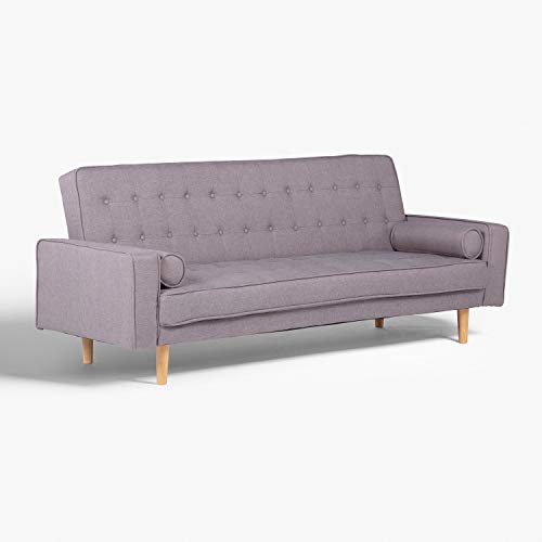 SKLUM Sofa Cama de 3 Plazas en Lino Brion Lino Beige Lino - (Elige Color)