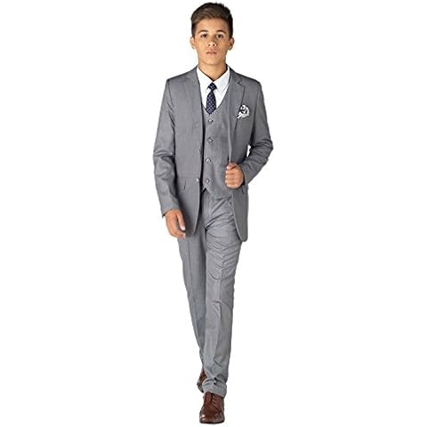 Paisley of London, Boys Grey Suit, Boys Slim fit Suit, Page boy Suits, Boys Prom Suit, 13 Years Cover