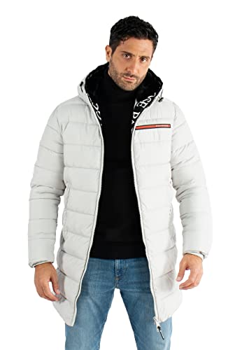 paragoose Olivier doudoune parka Longue homme hiver chaude imperméable Gris L Cover