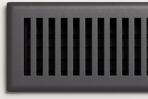 Sierra Grates 4” x 10” Contemporary Design Floor Register in Granite Grey Finish - Vent Covers for Home Floor- Decorative Air Vent Covers- Floor Register 4” x 10” (Duct Opening) by Sierra Grates - Used condition - Image 5