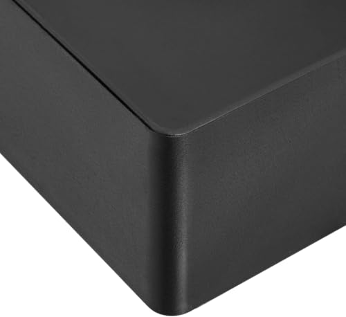 Amazon Basics Rechteckig Kunststoff-Organizer, Zubehörablage, 23.8 x 17 x 5 cm, Schwarz