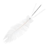Bolígrafo decorativo con forma de pluma: ampliamente utilizado en la mayoría de las ocasiones, el diseño exquisito y también es una buena decoración en el escritorio, bolígrafo elegante para bodas