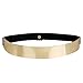 Produktbild Frauen Erwachsene Mode Gut abgestimmt Elastische Metall Taille Gürtel Metallic Solid Bling Gold Platte Schlank Einfache Band Body Shaper