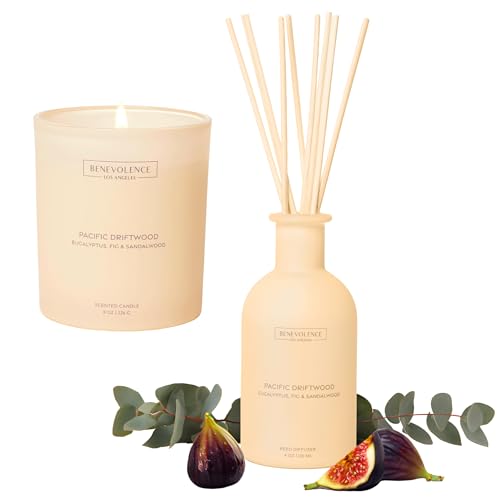 Set Difusor de Varillas y Vela Aromática Pacific Driftwood