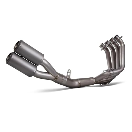 バイクマフラー CBR650F CBR650R CB650R CB650F 2014-2023 オートバイ排気システム フルチタンフロントリンクマニホールドスリップオンラインマフラーパイプ エキゾーストパイプ