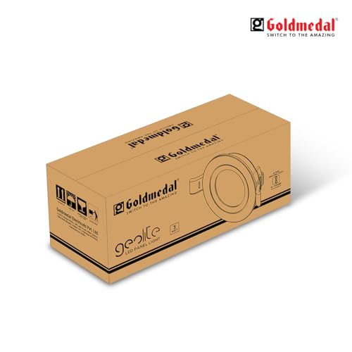 Image of Goldmedal Geolite 3W LED Round Panel Light for Home, Office, Restaurant & Shop - Cool Daylight