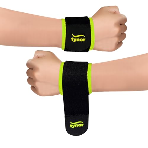 Image of TYNOR Wrist Support (Neo), Black & Green, Universal, Pack of 2