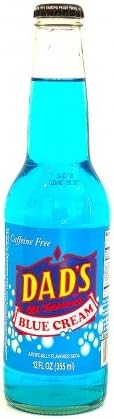 DAD'S BLUE CREAM SODA - 12 Ounce bottles - (Pack of 12)
