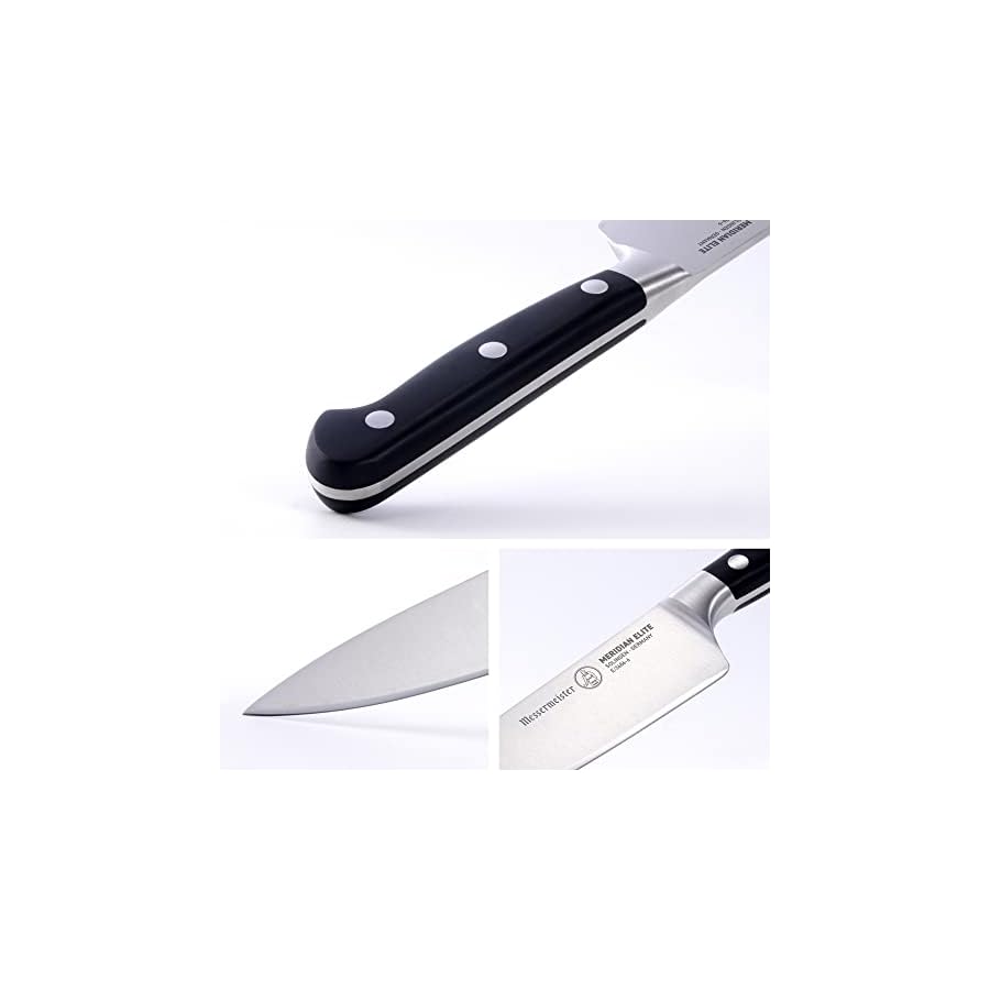 Messermeister-Meridian-Elite-6-Traditional-Chefs-Knife-Fine-German-Steel-Alloy-Blade-Rust-Resistant-Easy-to-Maintain Messermeister Meridian Elite 6” Traditional Chef’s Knife - Fine German Steel Alloy Blade - Rust Resistant & Easy to Maintain