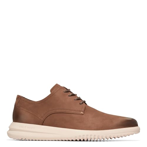 Image of Cole Haan Men's Grand+ Plain Toe Oxford, Lumber Nubuck /Birch, 8.5-M US