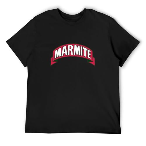 Marmite Yeast Extract Food Men's T-Shirt Black Graphic Unisex Tee Shirt XL