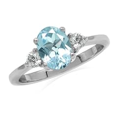 Genuine Blue & White Topaz