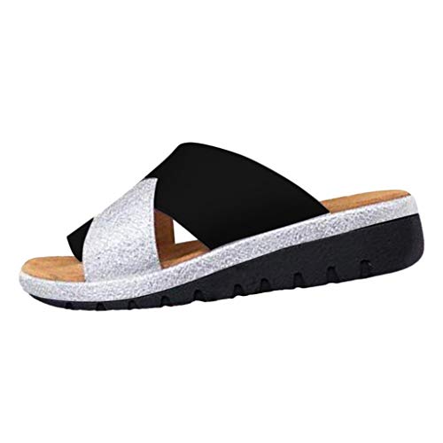 Committede Damen Sandalen Flache Knöchel Schnalle Zehentrenner Flip Flop Sommerschuhe Casual Elegant Schuhe Sandalen Bohemia Plateau Sandaletten Krawatte Sandalen Frauen Outdoor