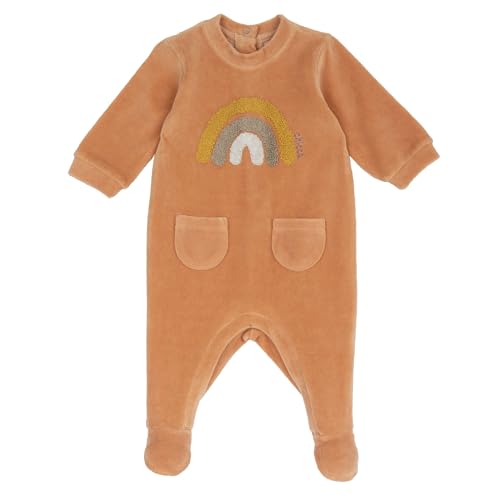Grenouillère bébé fille en chenille pour éviter le froid hivernal
