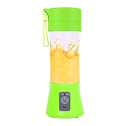 Mini Liquidificador Squeeze USB Bateria Portatil Eletrico Verde Recarregavel