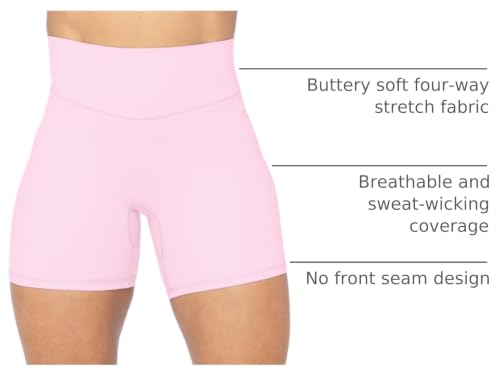 Image of Sunzel No Front Seam High Waist Biker Shorts for Women, Squat Proof Yoga Workout Gym Bike Shorts | 3, 5 Or 8-Inch Inseam, High Waisted, Tummy Control, No Front Seam, Buttery Soft, Compression Fit, Squat Proof