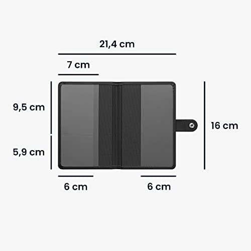 kwmobile Impfpass Hülle für Tiere - Schutzhülle für EU Heimtierausweis - Haustier Impfausweis Cover Kunstleder - kompatibel mit deutschem Impfausweis für Tiere