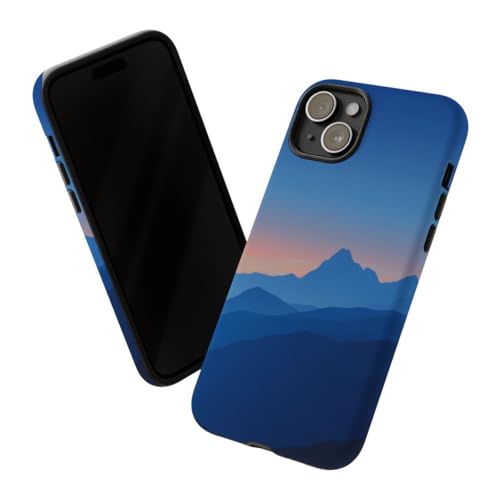 Coque rigide mate iPhone 15 Plus bleu pour éviter les rayures et traces
