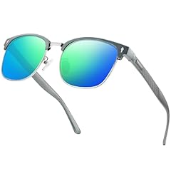 F-gunmetal Frame Green Blue Lens