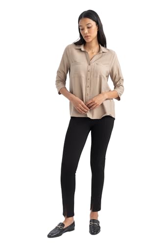Leggings aux femmes élastique noir DeFacto B1793AX silhouette galbée