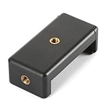 2way スマートフォンホルダー 1/4インチ スマホ 三脚 スマホホルダー 幅5.8cm～8.5cmに対応 モバイルホルダー アタッチメント スマホ三脚ホルダー 携帯ホルダー 撮影 固定 スマホ アダプター クリップ (S)