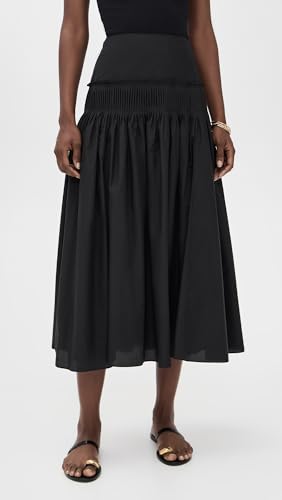 Theory Women's Accordion Yoke Skirt2