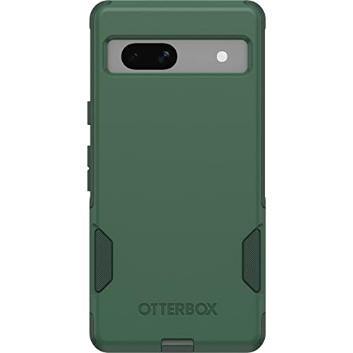Image of OtterBox Google Pixel 7A Commuter Series Case - TREES COMPANY (Green), slim & tough, pocket-friendly, with port protection | Thin & Protective iPhone Case, Dual-Layer, Impact Absorbing Phone Case for Google Pixel