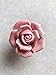 DLD Knobs, 8Pcs Elegant Pink Rose Pulls Flower Ceramic Cabinet Knobs Cupboard Drawer Pull Handles + Scre.