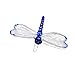 Handmade Dragonfly Lifesize Fused Glass Cobalt Blue Garden Decor