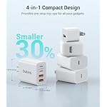 40W USB C Charger Cube, 2-Pack Wall Plug Fast Charging Block, 4-Port PD+QC Power Adapter Multiport Brick Type C Box for iPhone 17/16/15/14/13/12/11/Pro Max/XS/XR/8/7, Tablets, Cellphones - Image 5