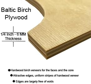 Miniatura 4 de Ampersand - Letras de madera de 6 pulgadas de alto, abedul báltico de 14 de pulgada de grosor, decoración de bricolaje pintable, letreros y