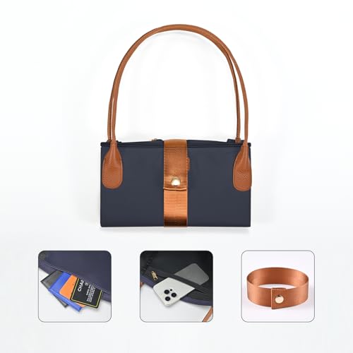 Bolso Tote de Nylon Plegable para Mujer miniatura 6