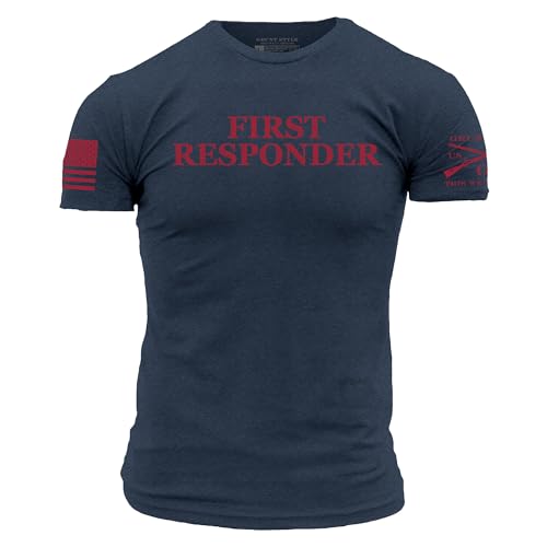Grunt Style First Responder Men's T-Shirt - (Midnight Navy, 2X-Large)
