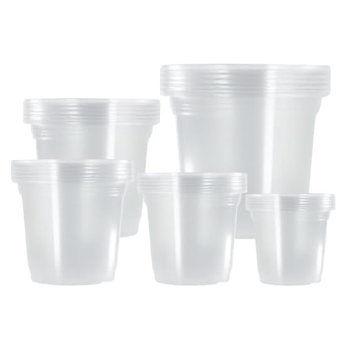 Macetas De Cultivo Transparente Con Drenaje,Plantador De Plántulas Fortalecido Transparente Con Agujeros De Drenaje,Pequeñas Cultivadoras | Para Jardinería Al Aire Libre Flores Plantas Vegetales
