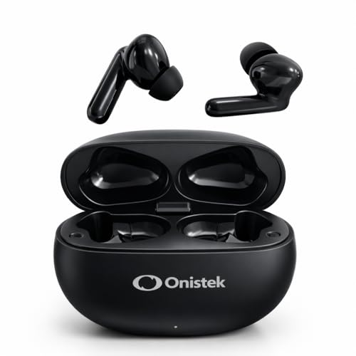 Fone de Ouvido Bluetooth Sem Fio, TWS Bluetooth 5.4, Microfone Embutido, Ergonômico para Academia, Trabalho e Ligações, Compatível com iPhone, Android, Windows e Xiaomi