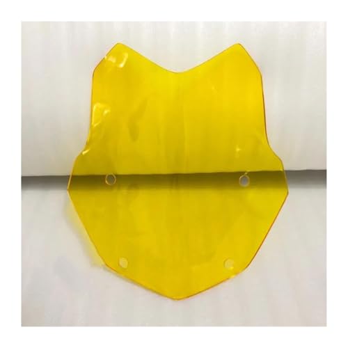EIORRIMEQE For BMW R1200GS R 1200 GS LC R1250GS ADV �I�[�g�o�C�p�E�C���h�V�[���h �E�C���h�X�N���[�� �f�t���N�^�[ �X�|�C���[ �I�[�g�o�C�p ���h �E�C���h�V�[���h(380mm Yellow)