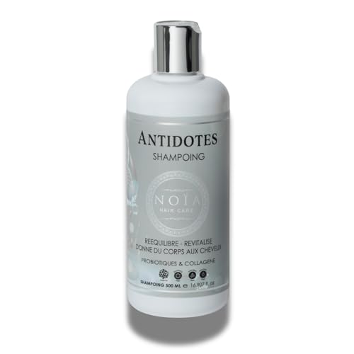 NOÏA HAIR – Shampoing Capillaire Professionnel ANTIDOTES – Probiotique & Rééquilibrant – Sans Sulfate – Cheveux Sensibilisés & Déséquilibrés – 500 ml
