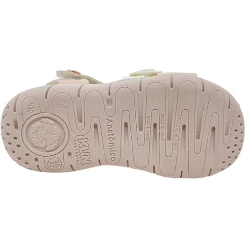 Sandália Klin Tic Tac Infantil 171204 Rosa/Off White