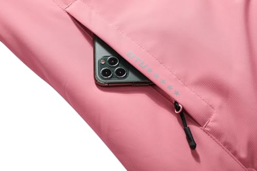Image of MOERDENG Women's Ski Jacket Warm Winter Coat Hooded Snowboarding Jackets Waterproof Mountain Windbreaker for Hiking Traval
