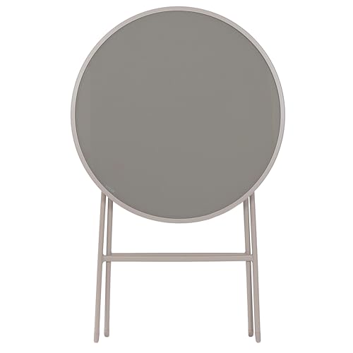 Table de salon de jardin beige Elba petite table d'extérieur 60x60 - 5