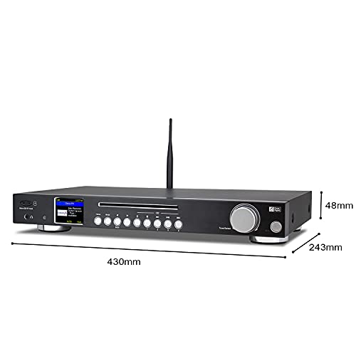 Ocean Digital WR-50CD Internetradio-tuner Wi-Fi/FM/DAB/DAB+ Bluetooth-ontvanger stereo-uitgangen op analoge en digitale… - Image 5