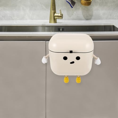 Caneca Colgante de Cocina con Tapa 9L Beige miniatura 5