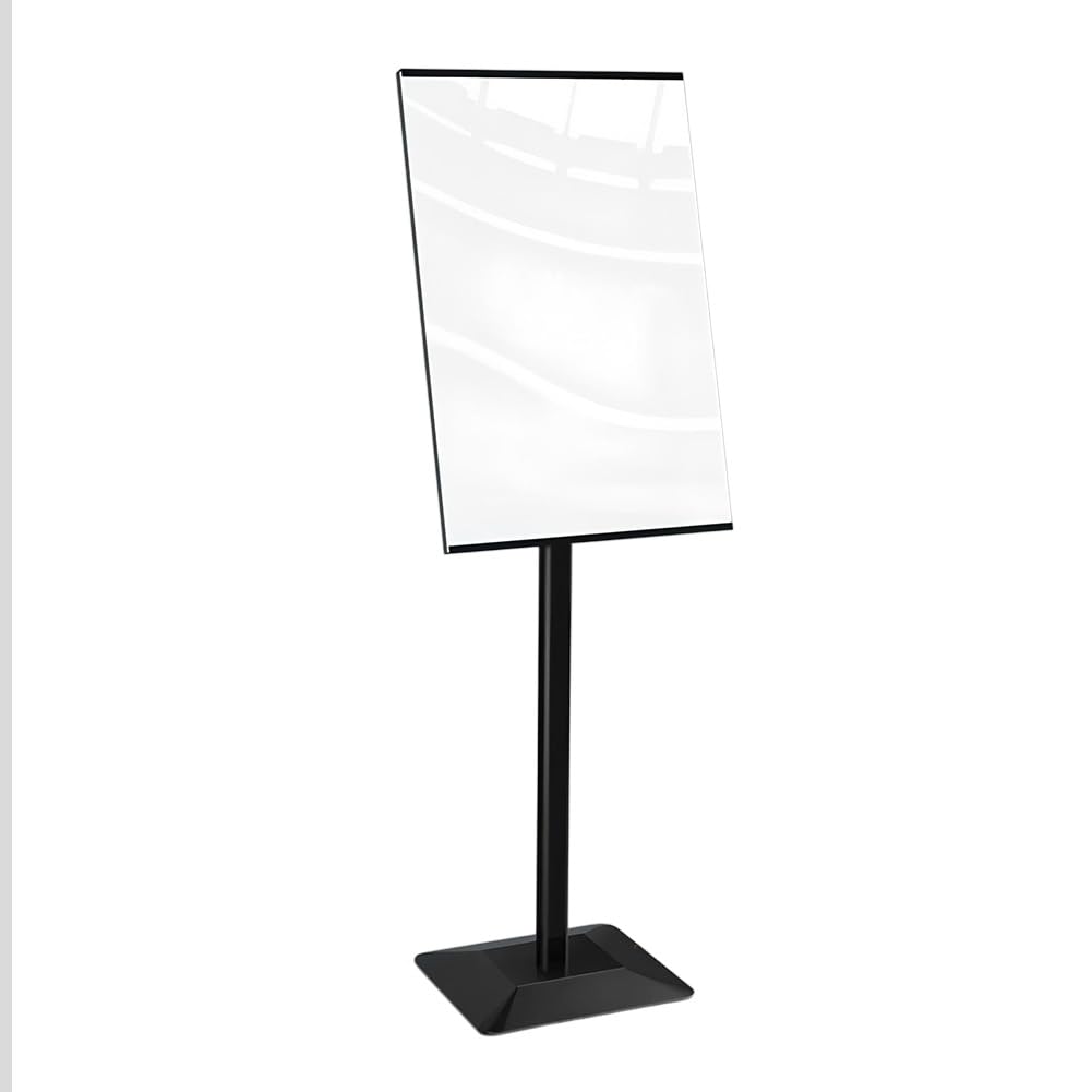 Soporte for letreros, paquete de 1, pedestal ajustable for carteles, for tablero y espuma, con base antideslizante for ferias comerciales.(Black,50X70 CM)