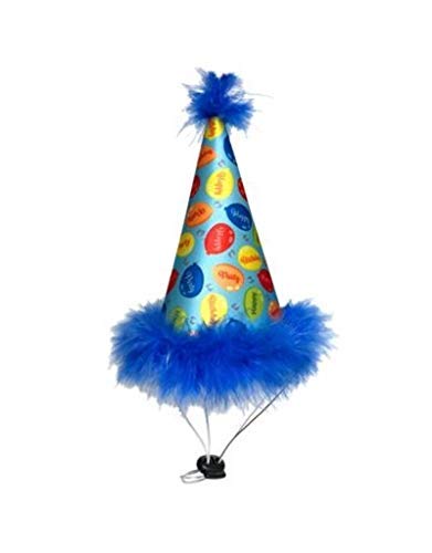 H&K Pet Party Hat | Blue Party Time (Large) | Birthday Hat For Dogs And Cats | Adjustable Strap For Comfort & Stability | Perfect For Birthday Party, Adoption Celebration Or Gotcha Day Photos #TOP19