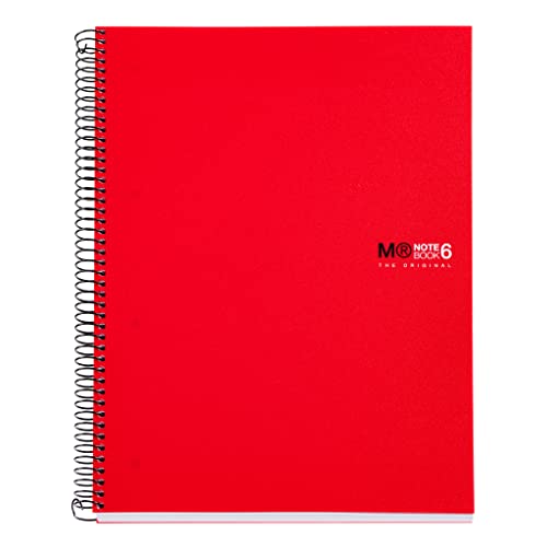 Image of Miquel Rius A4 Polypropelene Cover Notebook of 150 Pages - Red